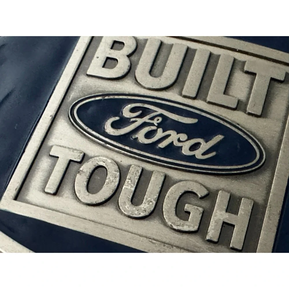 Built Ford Tough Ford Belt Buckle Blue Licensed‎